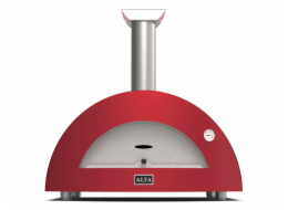 Alfa Forni Moderno 3 Pizze Wood red