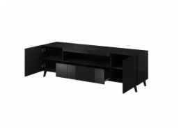 Televizní stolek Cama REJA černý lesk/černý lesk