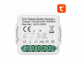 Modul chytrého spínače ZigBee Avatto N-LZWSM01-2 Neutrální TUYA