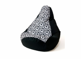 Sako taška pouffe Hruška tisk black-ball XL 130 x 90 cm