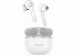 Bezdrátová sluchátka Maxell Dynamic+ s nabíjecím pouzdrem Bluetooth bílá