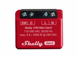 Shelly Plus 1PM Mini Gen3, relé