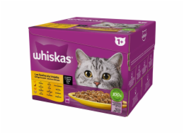 WHISKAS Poultry Feast - mokré krmivo pro kočky - 24x85 g