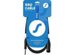 SSQ JSXM3 - Kabel XLR samice - Jack stereo 6,3 mm, 3 m