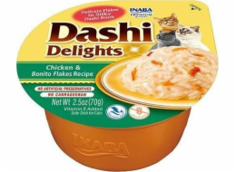 INABA Dashi Delights Chicken s bonito vločkami ve vývaru - kočičí pamlsky - 70g