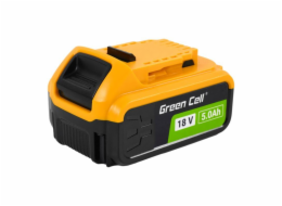 Baterie pro elektrické nářadí Green Cell PTDW18V5, DeWalt XR 18V 5Ah DCB184