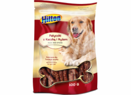 HILTON Duck and rice sticks - pamlsek pro psa - 100g