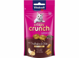 VITAKRAFT Crispy Crunch Turkey with chia - pamlsek pro kočky - 60g