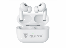 Viking bluetooth sluchátka s mikrofonem VPRORT, bílá