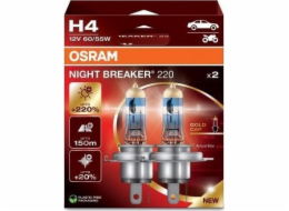 OSRAM NIGHT BREAKER 220 H4 AUTO HALOGENOVÁ ŽÁROVKA 2 kusů