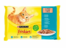 Friskies Fish Mix - mokré krmivo pro kočky - 4x 85 g