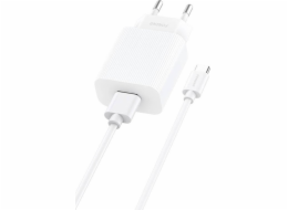 Rychlonabíječka Foneng 1x USB EU28 QC 3.0+ kabel USB typu C