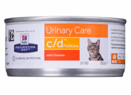 HILL S PRESCRIPTION DIET Feline c/d Multicare Mokré krmivo pro kočky Kuřecí maso 156 g