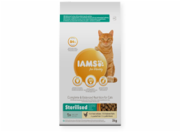 IAMS for Vitality Adult Sterilizované s čerstvým kuřecím masem - suché krmivo pro kočky - 3 kg