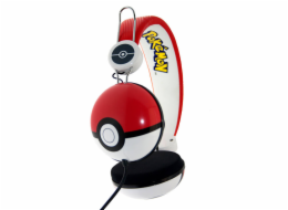 Drátová sluchátka pro děti OTL Pokemon Pokeball Dome (červená)