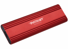 PATRIOT TRANSPORTER Lite 2TB Portable SSD / USB 3.2 Gen2 / USB-C / externí / hliníkové tělo / červený
