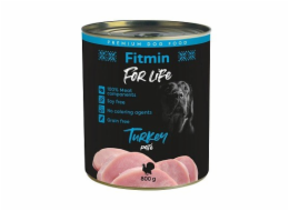 FITMIN for Life Krůtí paštika - Mokré krmivo pro psy - 800 g