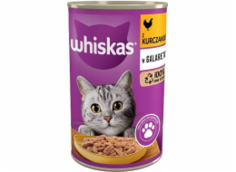 WHISKAS s kuřecím masem v želé - mokré krmivo pro kočky - 400g