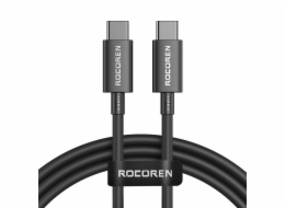 Rychlonabíjecí kabel Rocoren USB-C na USB-C Simples Series 100W, 2 m (černý)