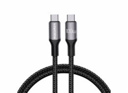 Rychlonabíjecí kabel Rocoren USB-C na USB-C Retro Series 3m 100W (šedý)