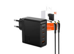 Nástěnná nabíječka McDodo GAN 3xUSB-C + USB, 100 W + 2m kabel (černá)