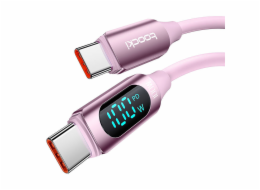 Kabel USB-C na USB-C Toocki TXCTT1- XX04-B2, 2m, FC 100W (růžový)