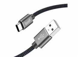 Kabel USB-A na USB-C Budi 206T/2M 2,4A 2M (černý)