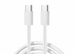 Joyroom S-A45 kabel USB-C na USB-C, 60 W, opletený, 1 m (bílý)