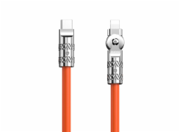 Otočný kabel USB-C na Lightning Dudao L24CL 120W 1m (oranžový)