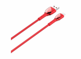 LDNIO LS662 USB - Micro USB 2m, 30W kabel (červený)