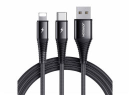 USB kabel Joyroom S-1230G12 2v1 USB-C / Lightning 3A 1,2 m (černý)