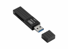 Čtečka paměťových karet XO DK05B USB 3.0 2W1 (černá)