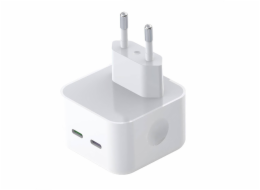 Nástěnná nabíječka XO L102, 2x USB-C, 35 W (bílá)