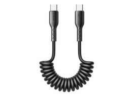 Rychlonabíjecí kabel pro auto Joyroom Type-C na Type-C Easy-Travel Series 60W 1,5 m, vinutý (černý)