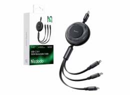 Kabel 3v1 USB na USB-C / Lightning / Micro USB, Mcdodo CA-5220, 1,2 m (černý)