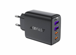 Síťová nabíječka Acefast A61 GaN 2xUSB-A, 2xUSB-C PD45W EU (černá)