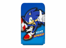 Indukční powerbanka OTL 5000 mAh, USB-C 15W, Sonic The Hedgehoh se stojánkem (modrá)