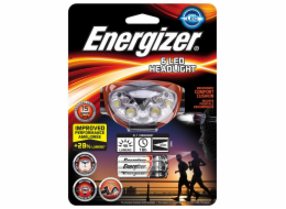 Čelová svítilna  (baterka) ENERGIZER, 6 LED světlometů + 3 ks AAA baterie, černé