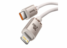 Kabel USB-C do iP Baseus Crystal Shine,  20W, 1.2m (różowy)