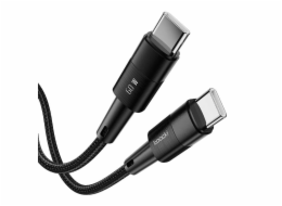 Kabel USB-C na USB-C Toocki TXCTT2-YS03, 1m, FC 60W (černý)