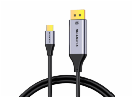 Kabel Lention USB-C na DisplayPort 8K60Hz, 1,7 m (černý)