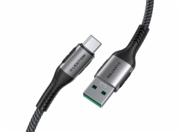 Kabel USB-A na USB-C Lention 6A, 0,5 m (černý)