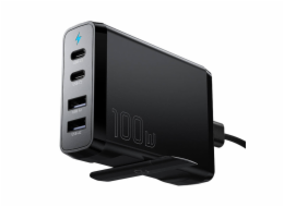 Stolní nabíječka 2xUSB-C 2xUSB-A 100W Essager GaN (černá)