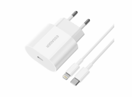 Nabíječka USB-C 20W Essager s kabelem USB-C na Lightning (bílá)