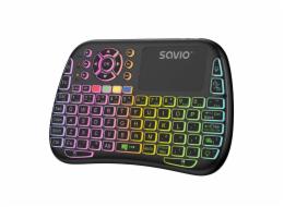 Savio SAVMKW-04 klávesnice pro mobilní zařízení QWERTY Americká angličtina USB typu C Černá