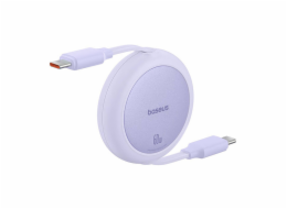 Baseus Free2Pull Mini USB-C na USB-C 60W USB kabel, 1 m (fialový)