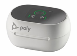 Poly Voyager Free 60+ bluetooth headset, BT700 USB-C adaptér, dotykové nabíjecí pouzdro, bílá