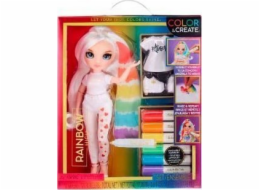 Panenka MGA Entertainment Rainbow High Color & Create Fashion - Modré oči, panenka