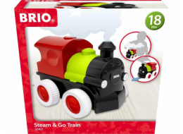 Vláček BRIO Push & Go s parním, vozítko