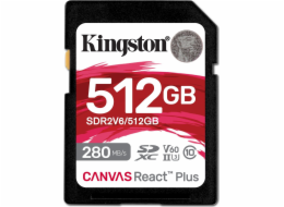 Paměťová karta Kingston Canvas React Plus 512 GB SDXC